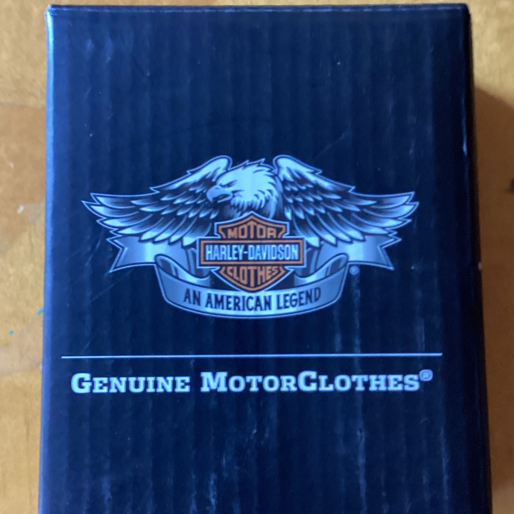 Harley-Davidson Black and White Boot Box